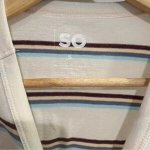 SO Cream Shirt with Stripes